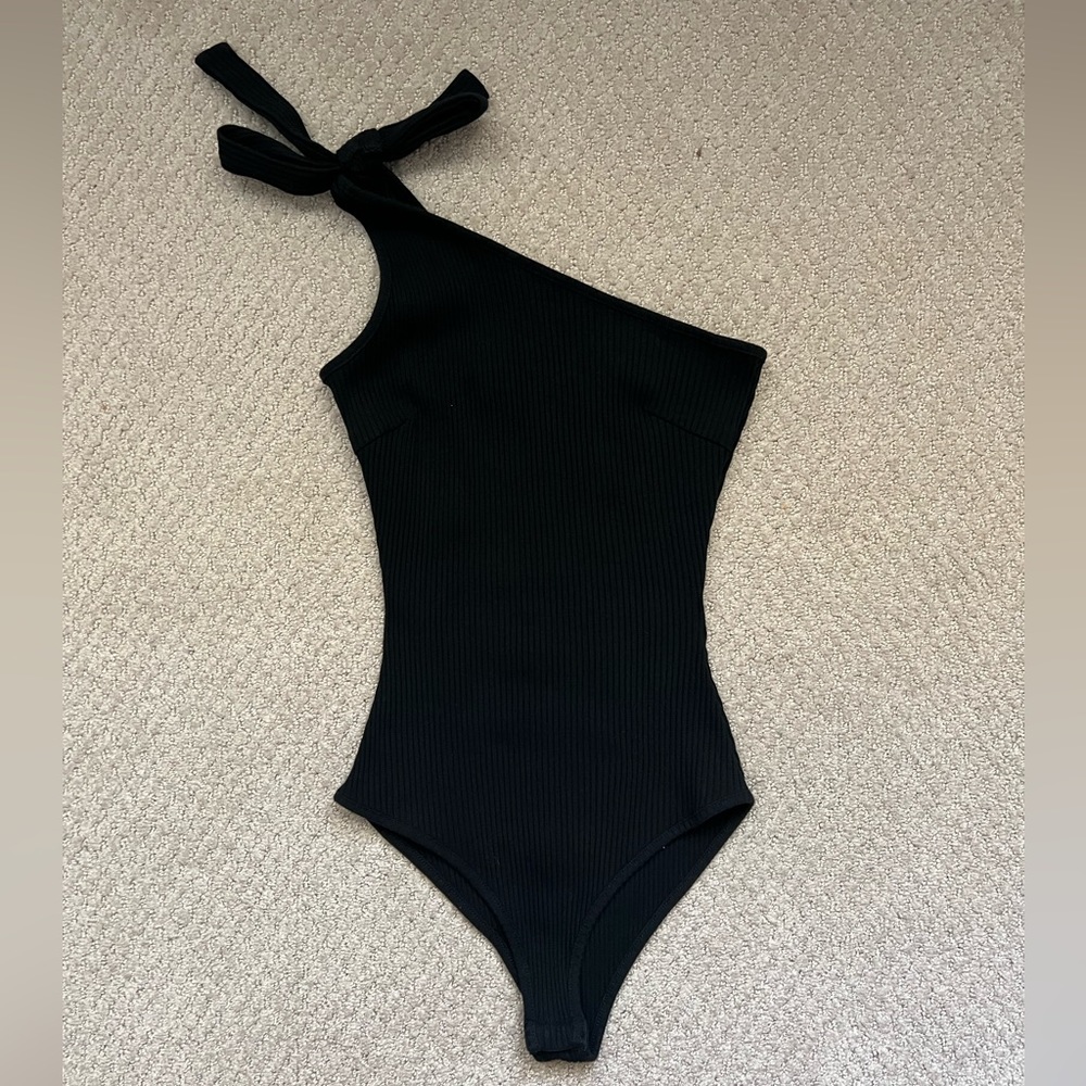 Princess Polly One Shoulder Tie Bodysuit